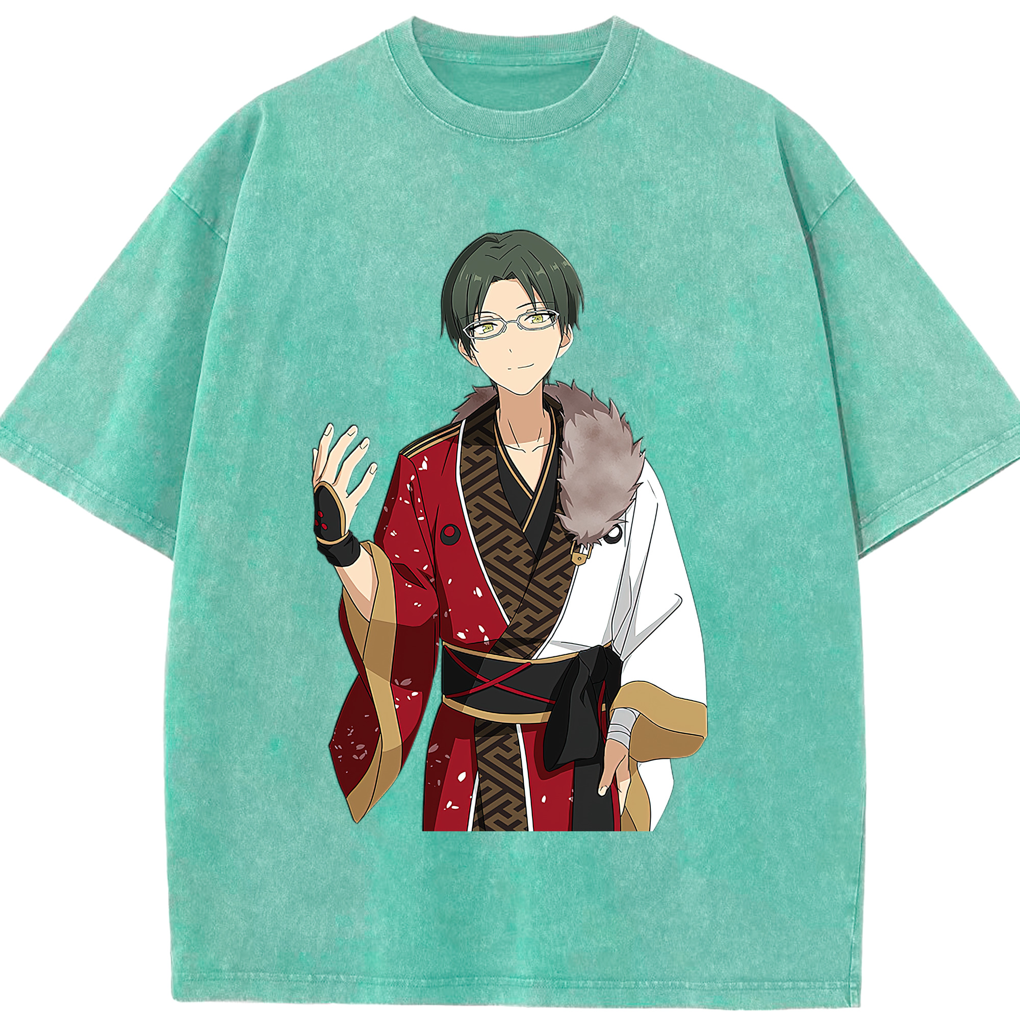 （画像用） あんさんぶるスターズ! Ensemble Stars 綿100% ヴィンテージ風 半袖Tシャツ（フロントプリント）